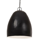 Hanglamp industrieel rond 25 W E27 42 cm zwart Ø 42 cm Zwart