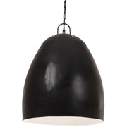 Hanglamp rond 42 cm zwart ijzer E27
