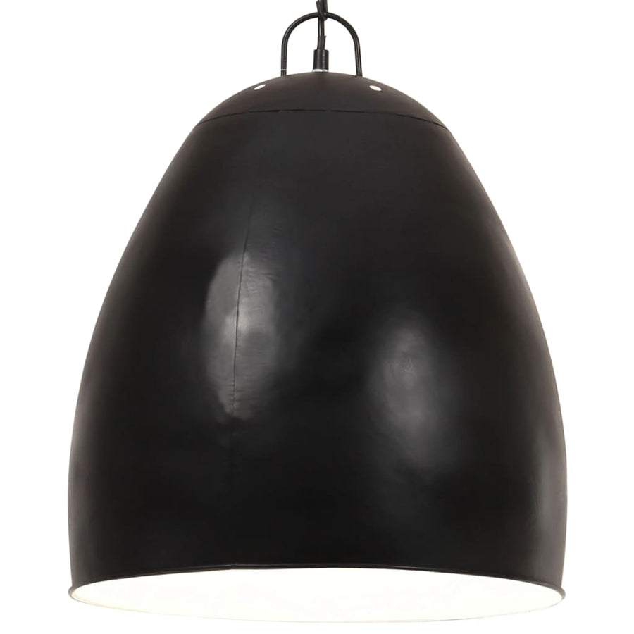 Hanglamp industrieel rond 25 W E27 42 cm zwart Ø 42 cm Zwart