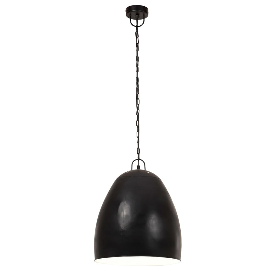 Hanglamp industrieel rond 25 W E27 42 cm zwart Ø 42 cm Zwart