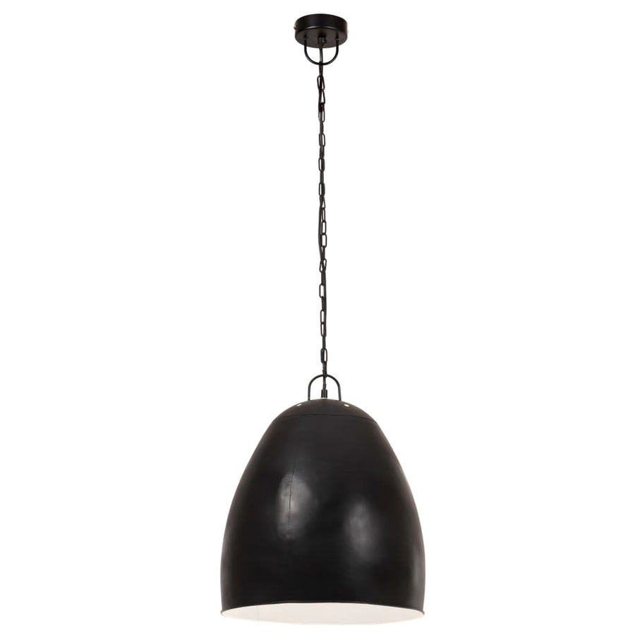Hanglamp industrieel rond 25 W E27 42 cm zwart Ø 42 cm Zwart
