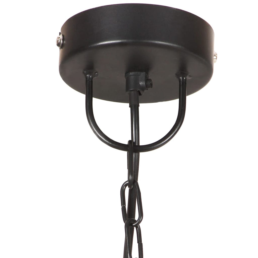 Hanglamp industrieel rond 25 W E27 42 cm zwart Ø 42 cm Zwart