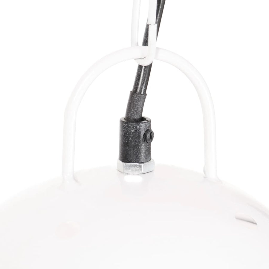 Hanglamp industrieel rond 25 W E27 42 cm wit Ø 42 cm Wit