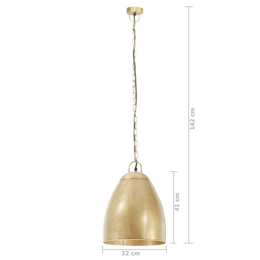 Hanglamp Industrieel Rond 25 W E27 32 Cm Messingkleurig 1 Ø 32 cm Koper