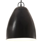 Hanglamp industrieel rond 25 W E27 32 cm zwart Ø 32 cm Zwart