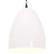 Hanglamp rond 32 cm wit ijzer E27
