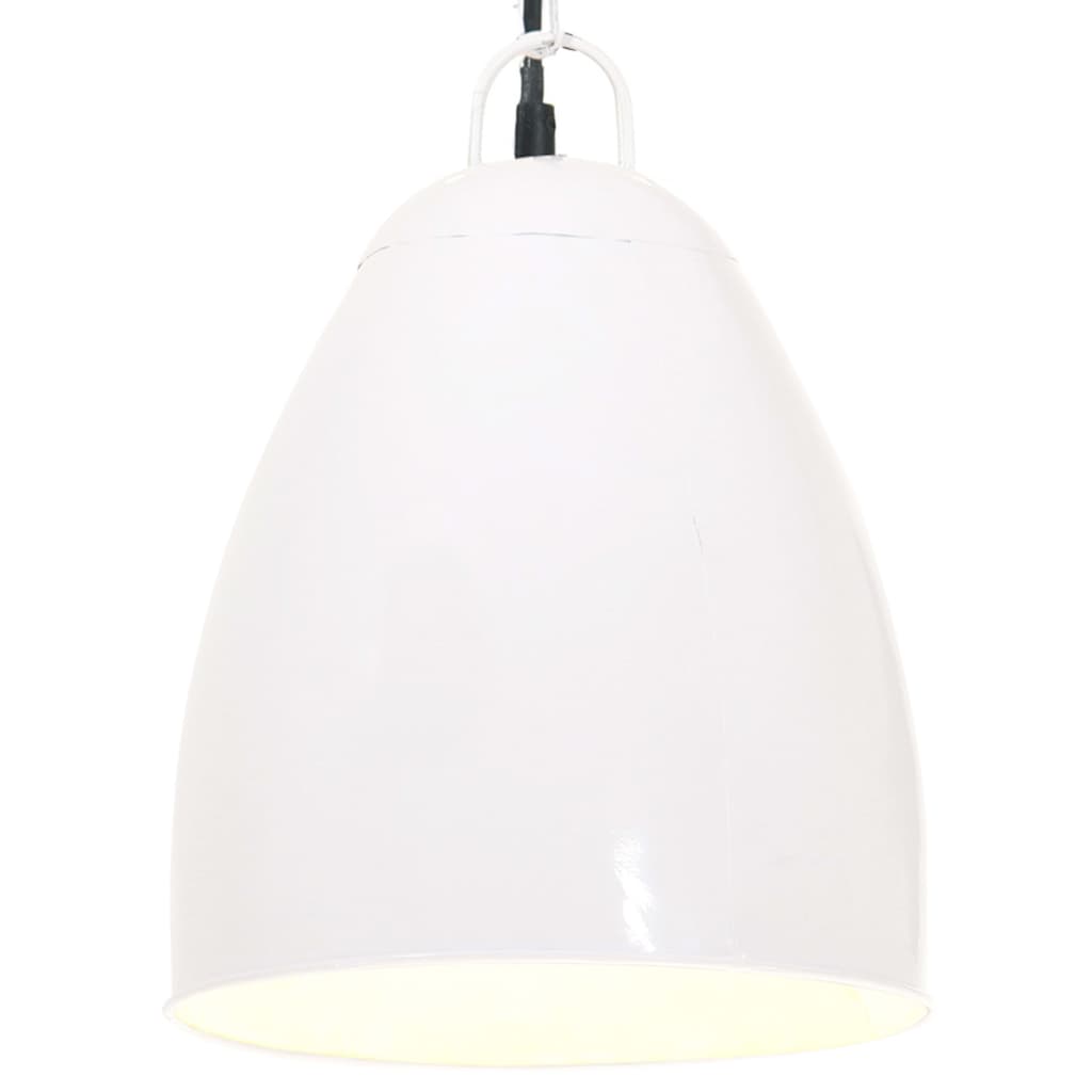 Hanglamp Industrieel Rond 25 W E27 32 Cm Ø 32 cm Wit