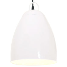Hanglamp Industrieel Rond 25 W E27 32 Cm Ø 32 cm Wit