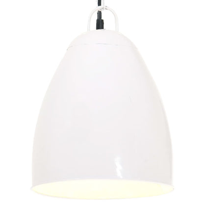 Hanglamp Industrieel Rond 25 W E27 32 Cm Ø 32 cm Wit