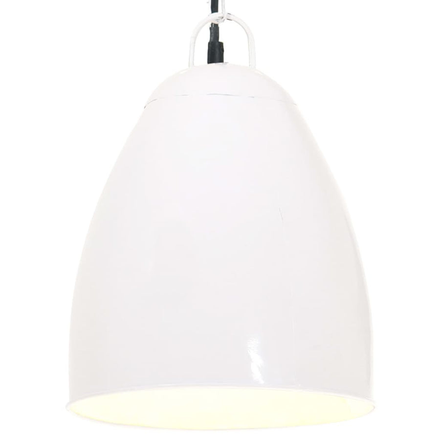 Hanglamp Industrieel Rond 25 W E27 32 Cm Ø 32 cm Wit