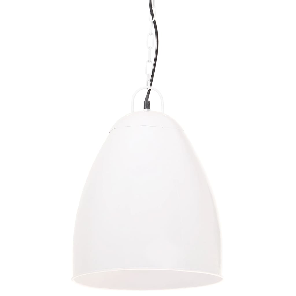 Hanglamp Industrieel Rond 25 W E27 32 Cm Ø 32 cm Wit