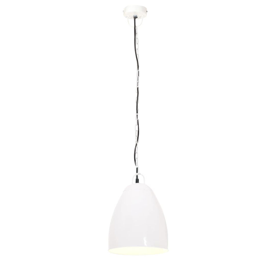 Hanglamp Industrieel Rond 25 W E27 32 Cm Ø 32 cm Wit