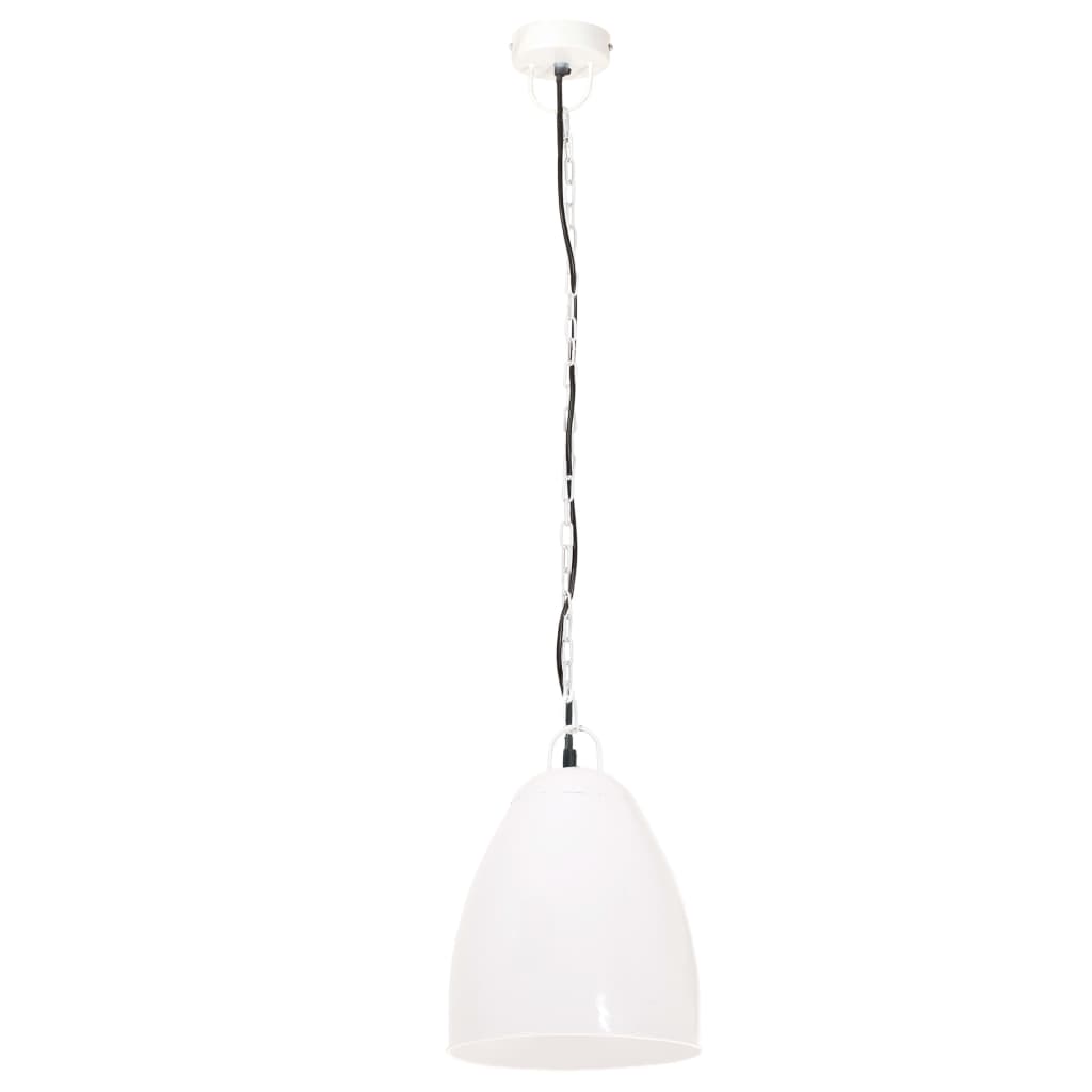 Hanglamp Industrieel Rond 25 W E27 32 Cm Ø 32 cm Wit