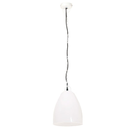 Hanglamp Industrieel Rond 25 W E27 32 Cm Ø 32 cm Wit