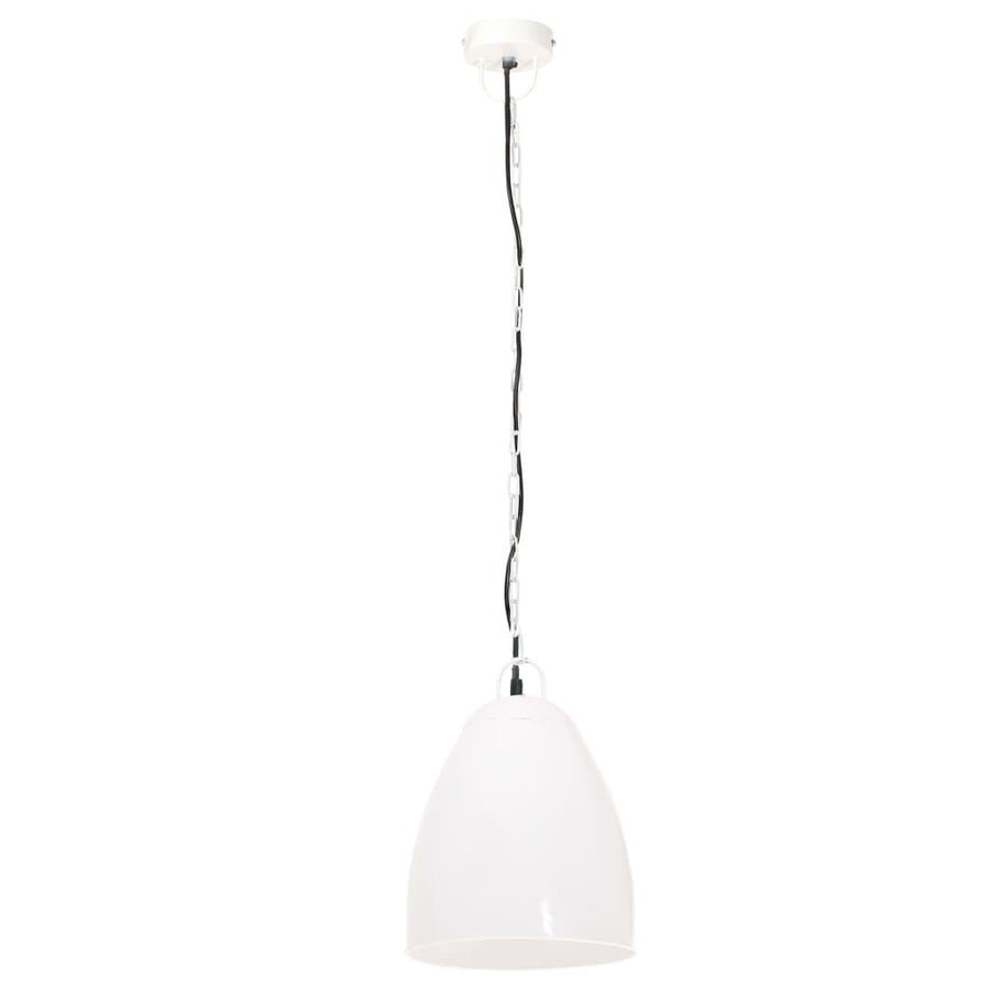 Hanglamp Industrieel Rond 25 W E27 32 Cm Ø 32 cm Wit