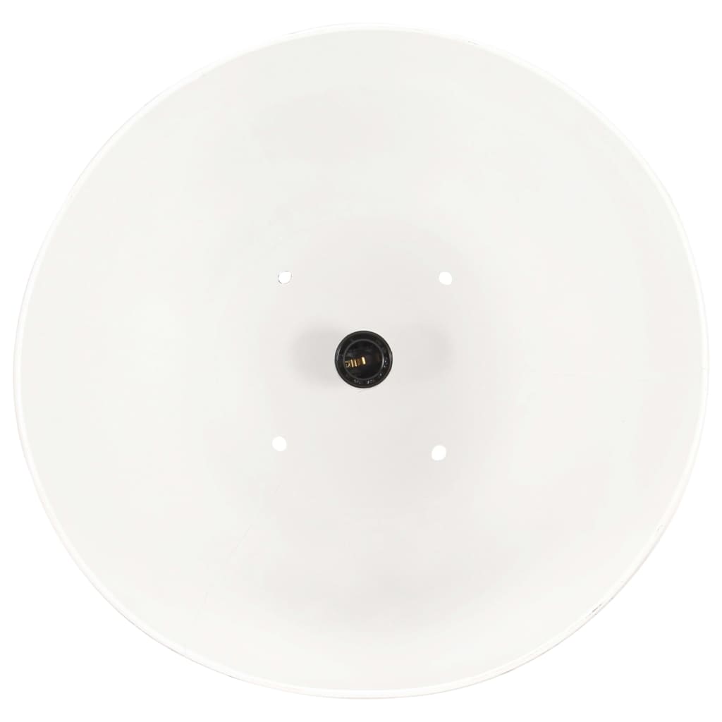Hanglamp Industrieel Rond 25 W E27 32 Cm Ø 32 cm Wit