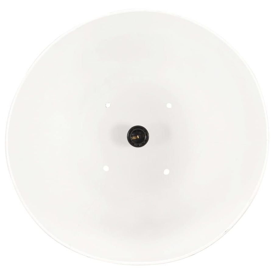 Hanglamp Industrieel Rond 25 W E27 32 Cm Ø 32 cm Wit