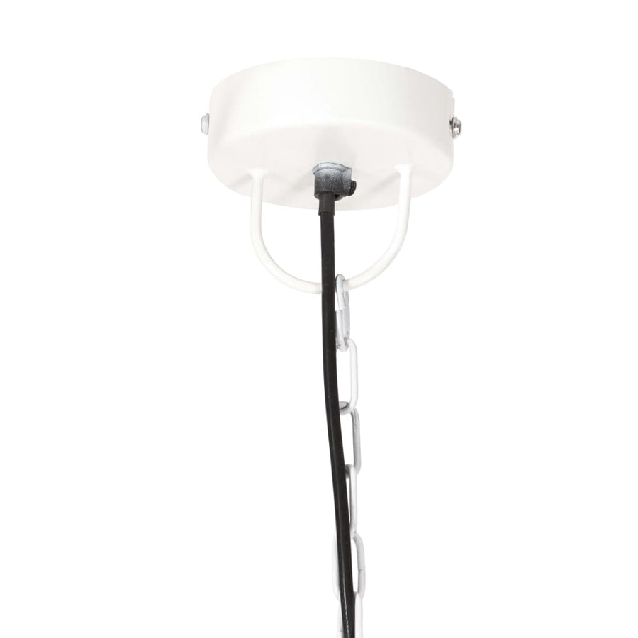 Hanglamp Industrieel Rond 25 W E27 32 Cm Ø 32 cm Wit