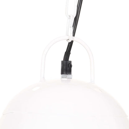 Hanglamp Industrieel Rond 25 W E27 32 Cm Ø 32 cm Wit