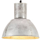 Hanglamp rond 28,5 cm zilverkleurig