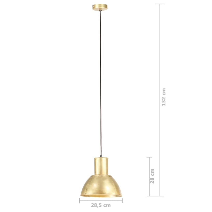 Hanglamp Rond 25 W E27 28,5 Cm Messingkleurig Ø 28.5 cm Koper