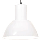 Hanglamp rond 25 W E27 28,5 cm wit Ø 28.5 cm Wit