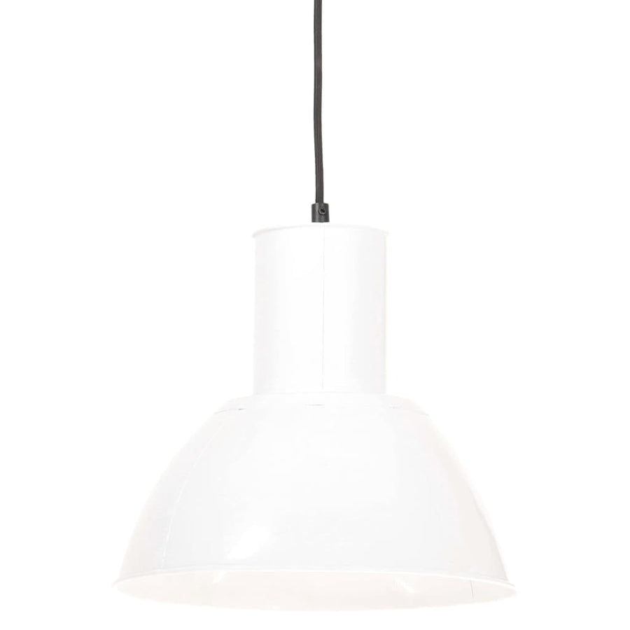 Hanglamp rond 25 W E27 28,5 cm wit Ø 28.5 cm Wit