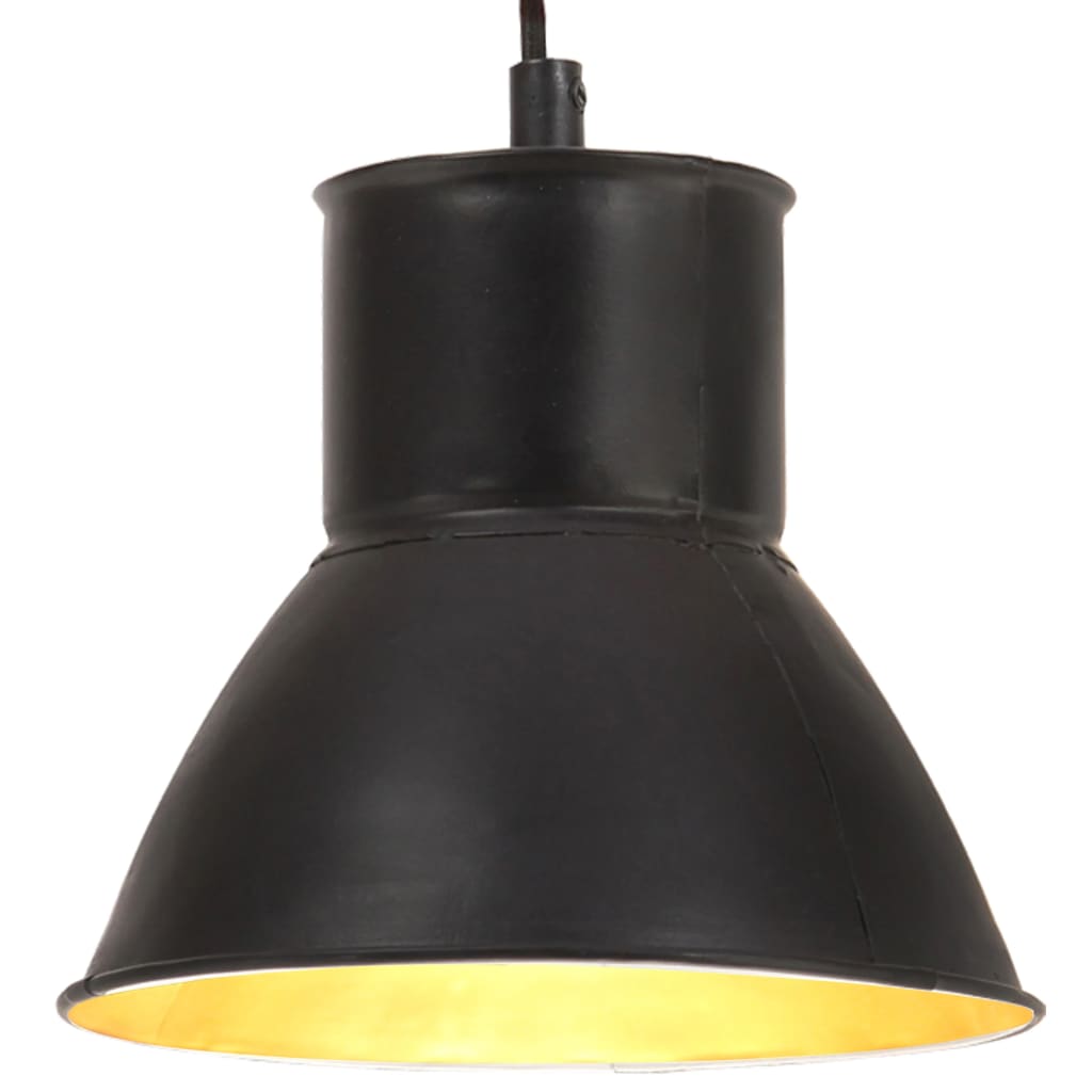 Hanglamp Rond 25 W E27 17 Cm Zwart