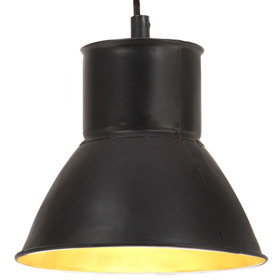 Hanglamp Rond 25 W E27 17 Cm Zwart