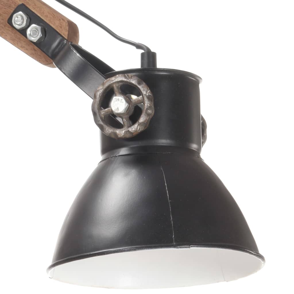 Wandlamp Industrieel Rond E27 Zwart