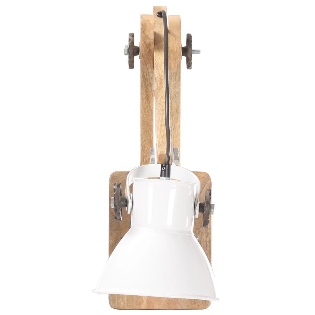 Wandlamp Industrieel Rond E27 Wit