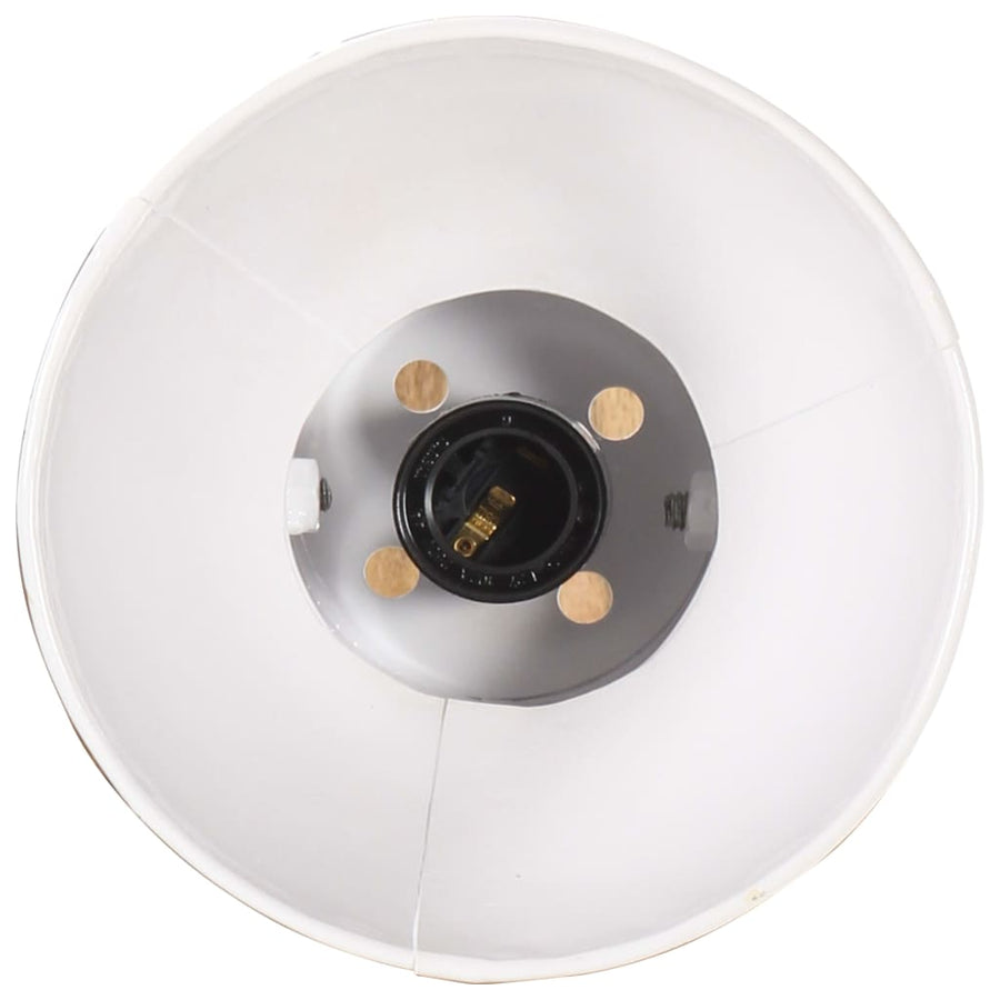 Wandlamp Industrieel Rond E27 Wit