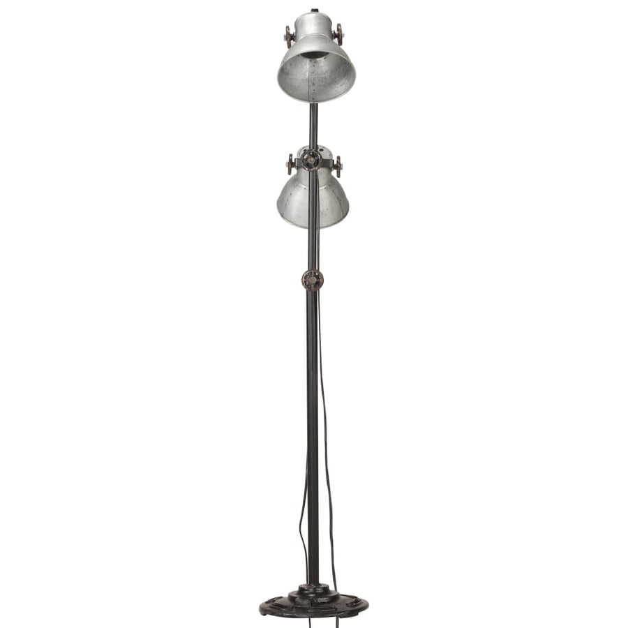 Vloerlamp Met Lampenkappen E7 Gietijzer Kleurig Zilver