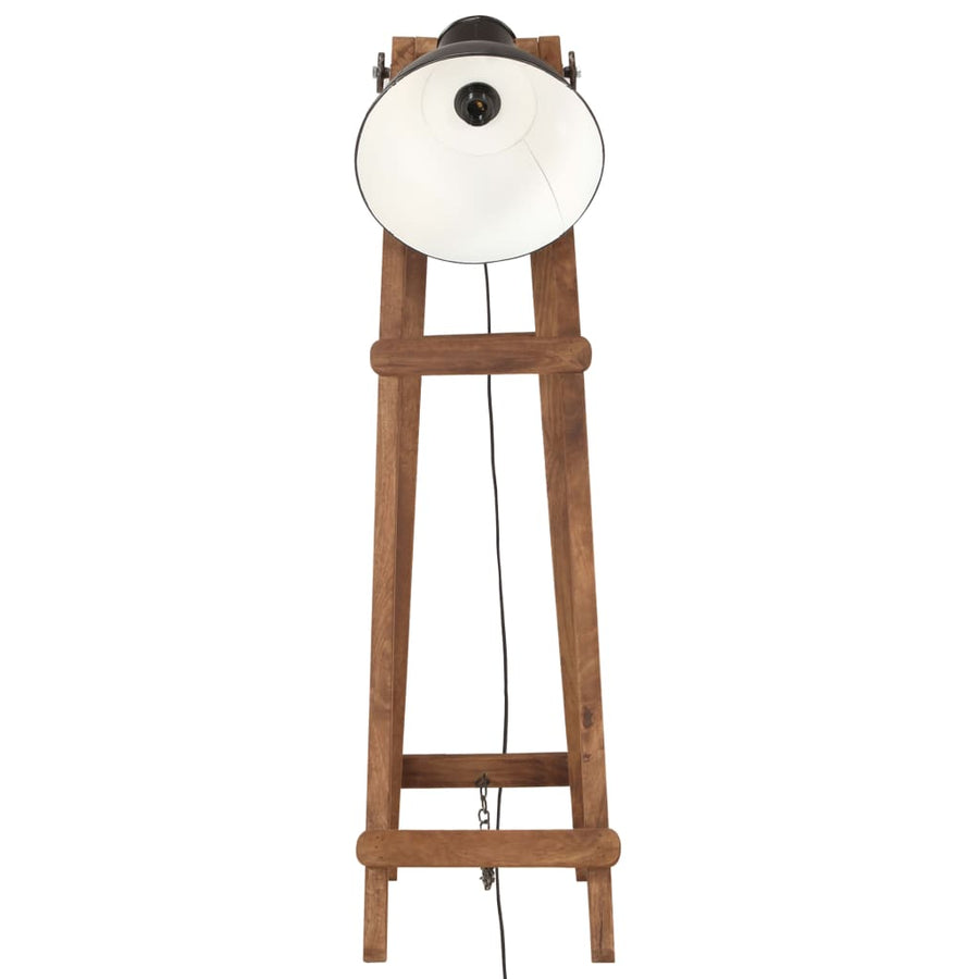 Vloerlamp E27 Massief Mangohout Zwart