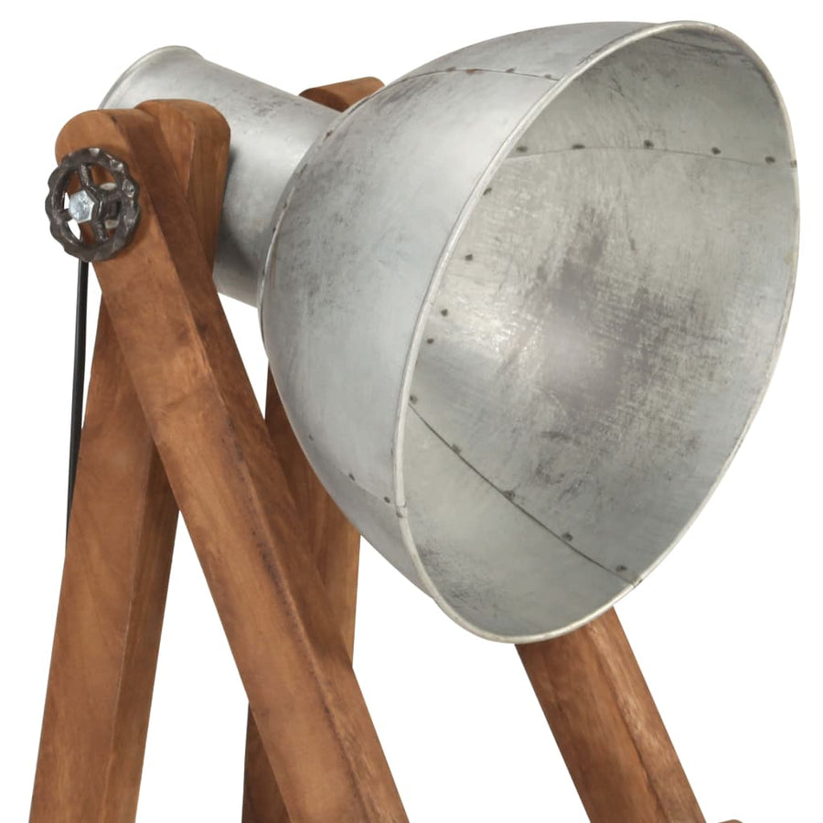 Vloerlampen E27 Massief Mangohout Kleurig Zilver