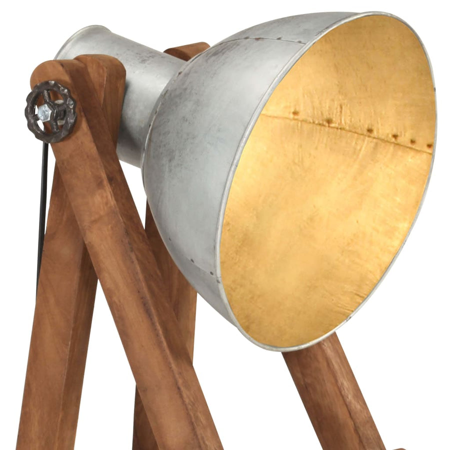 Vloerlampen E27 Massief Mangohout Kleurig Zilver