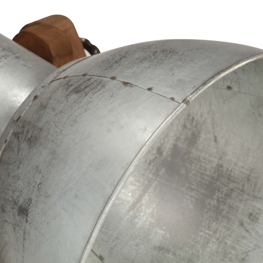 Vloerlampen E27 Massief Mangohout Kleurig Zilver