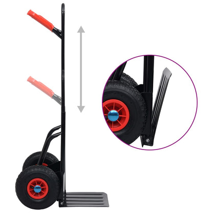 Steekwagen Telescopisch 200 Kg Zwart En Rood