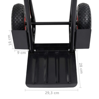 Steekwagen Telescopisch 200 Kg Zwart En Rood