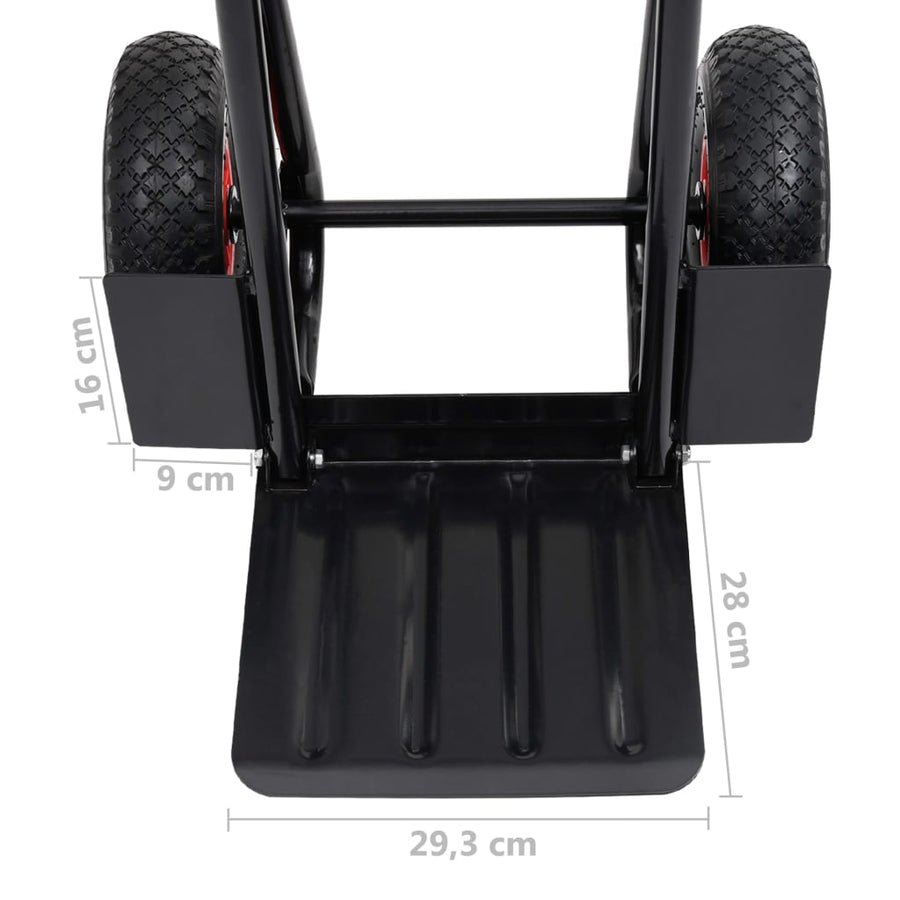 Steekwagen Telescopisch 200 Kg Zwart En Rood