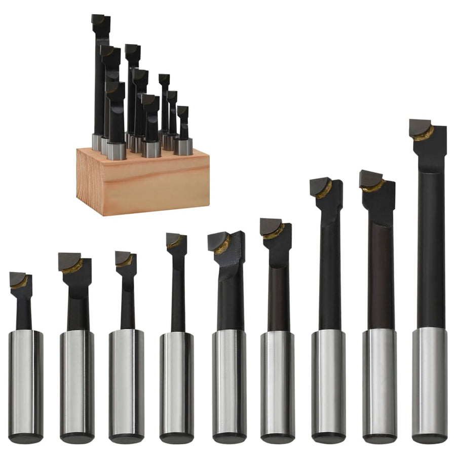 Boorfrezen 9 St Met Houtbasis 12 Mm