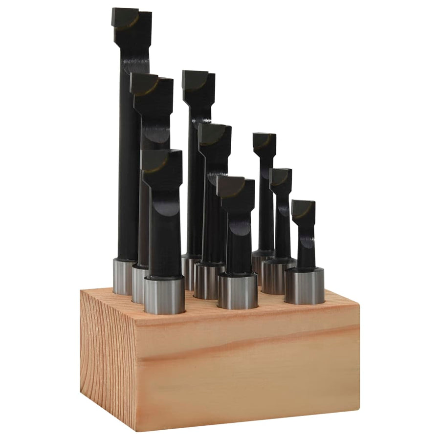 Boorfrezen 9 St Met Houtbasis 12 Mm