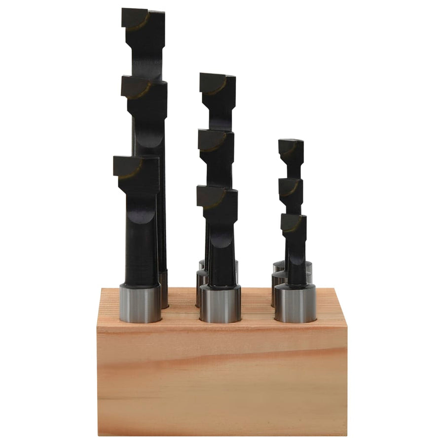 Boorfrezen 9 St Met Houtbasis 12 Mm
