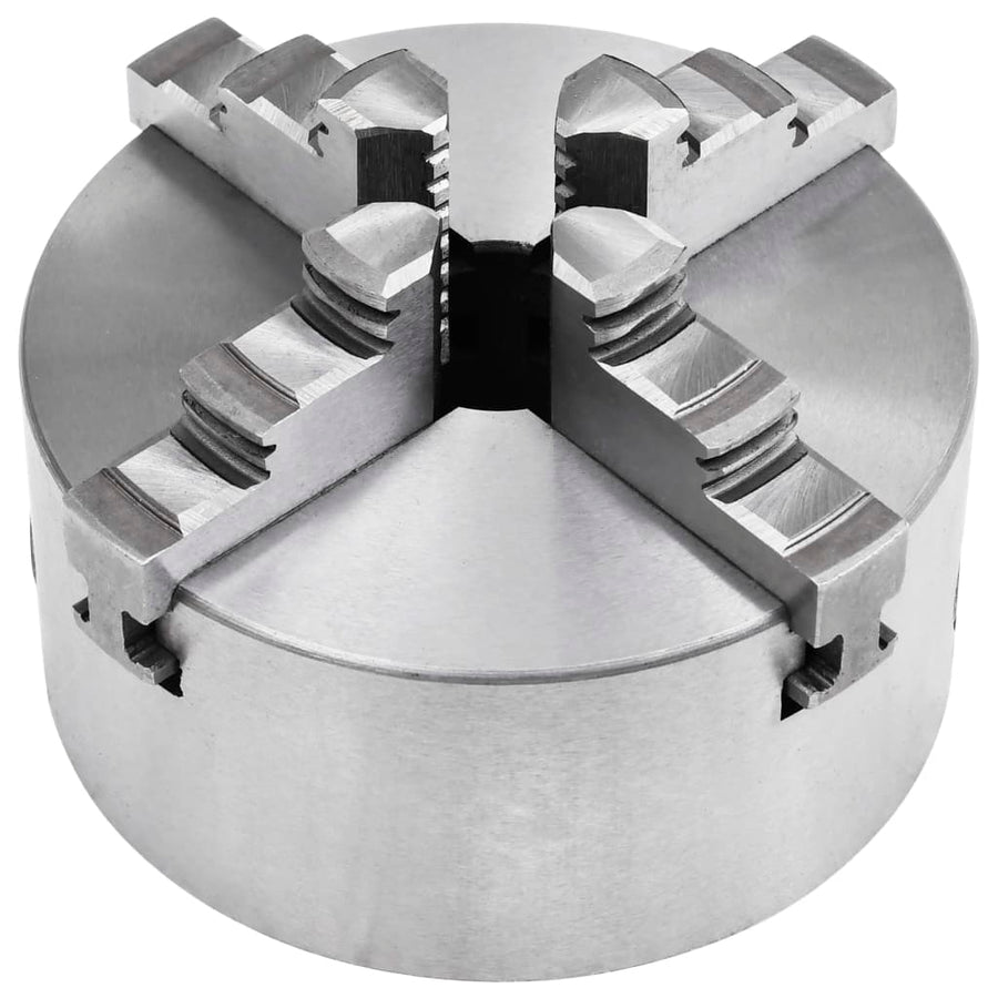 Klauwplaat met 4 bekken zelfcentrerend 125 mm staal 125 mm 4 bekken