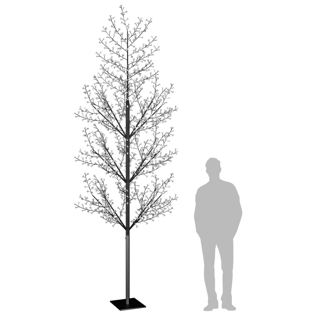 Kerstboom 1200 Led's Blauw Licht Kersenbloesem 400 Cm