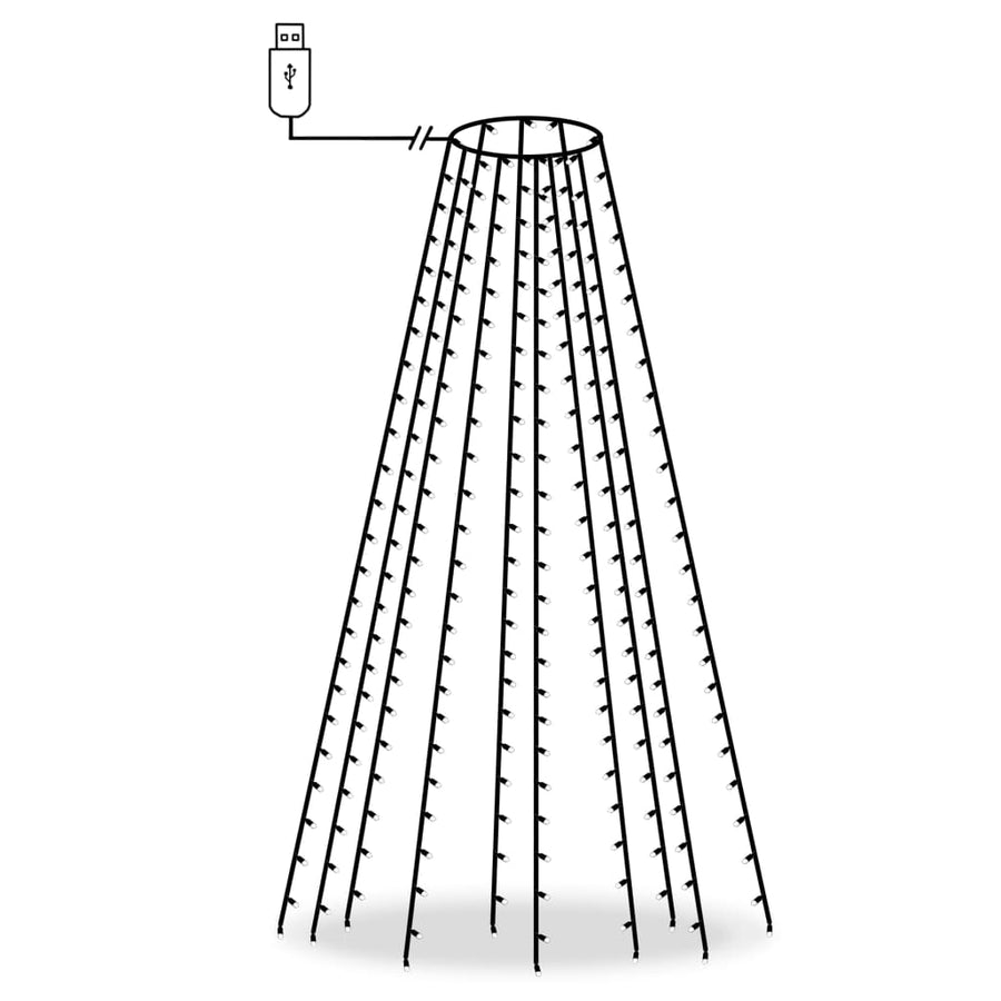 Kerstboomverlichting Met 250 Led's Net 250 cm Warmwit