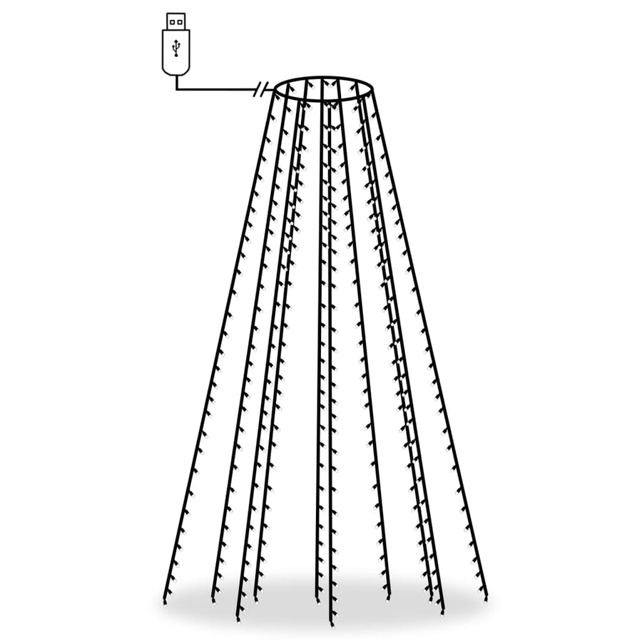 Kerstboomverlichting Met 300 Led's Net 300 cm Warmwit