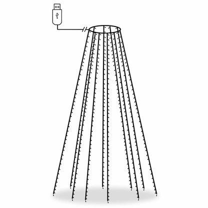 Kerstboomverlichting met 400 LED's net 400 cm