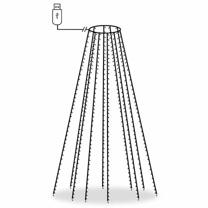 Kerstboomverlichting met 500 LED's net 500 cm