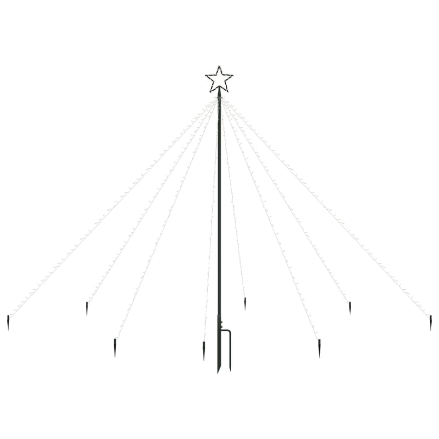Kerstboomverlichting waterval binnen buiten 400 LED's 2,5 m